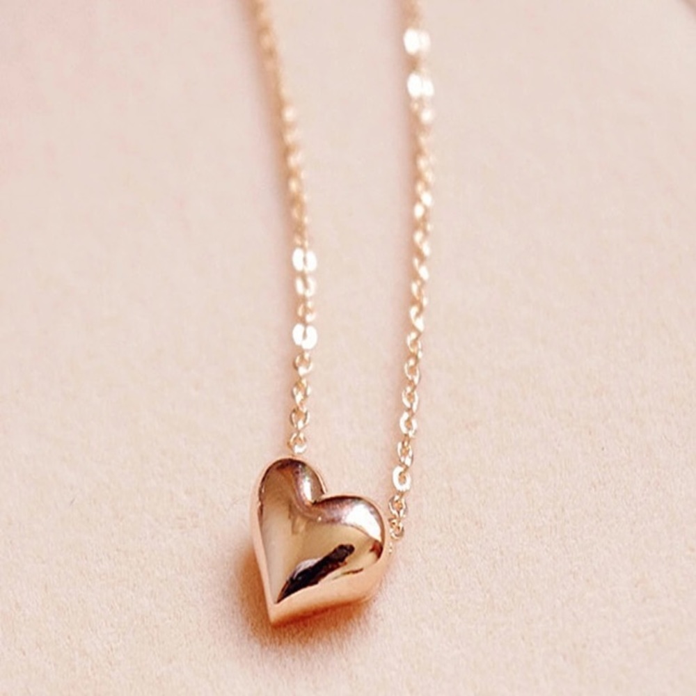NEW!💙💎💛GOLDEN BUBBLE HEART💛💎💙PRETTY & DAINTY - Picture 3 of 8